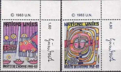 UNO GENF 1983 Mi-Nr. 117/18 ** MNH