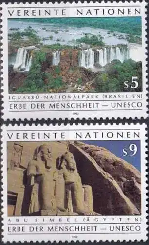 UNO WIEN 1992 Mi-Nr. 125/26 ** MNH