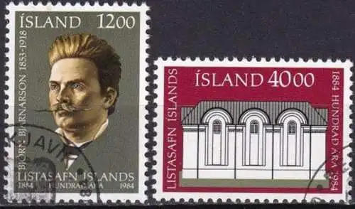 ISLAND 1984 Mi-Nr. 622/23 o used - aus Abo