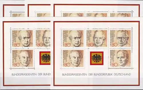 DEUTSCHLAND 1982 Mi-Nr. Block 18 5 Stück ** MNH