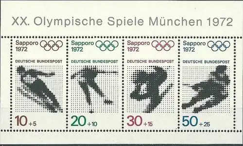 DEUTSCHLAND 1971 Mi-Nr. Block 6 ** MNH