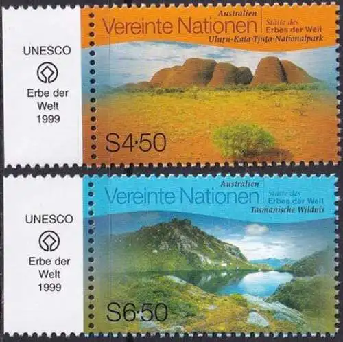 UNO WIEN 1999 Mi-Nr. 279/80 ** MNH