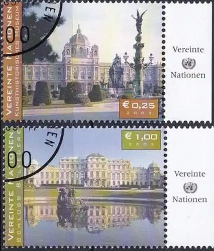 UNO WIEN 2003 Mi-Nr. 387/88 o used - aus Abo