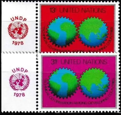 UNO NEW YORK 1978 Mi-Nr. 326/27 ** MNH