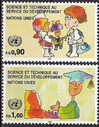 UNO GENF 1992 Mi-Nr. 221/22 ** MNH