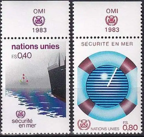 UNO GENF 1983 Mi-Nr. 112/13 ** MNH