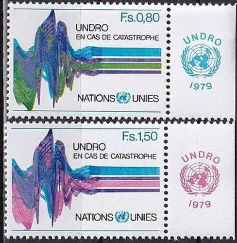 UNO GENF 1979 Mi-Nr. 81/82 ** MNH