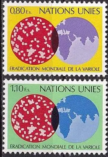 UNO GENF 1978 Mi-Nr. 73/74 ** MNH