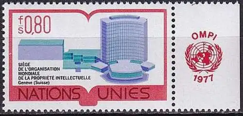 UNO GENF 1977 Mi-Nr. 63 ** MNH