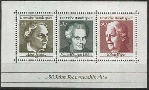 DEUTSCHLAND 1969 Mi-Nr. Block 5 ** MNH