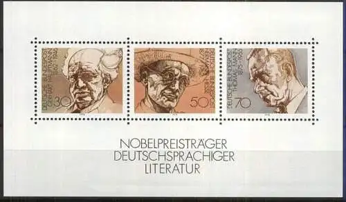 DEUTSCHLAND 1978 Mi-Nr. Block 16 ** MNH