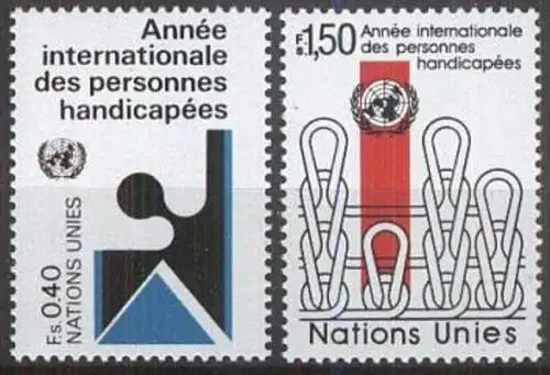 UNO GENF 1981 Mi-Nr. 97/98 ** MNH