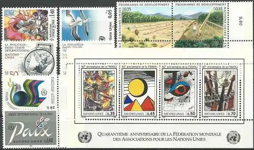 UNO GENF 1986 Mi-Nr. 137-50 kompletter Jahrgang/complete year set ** MNH