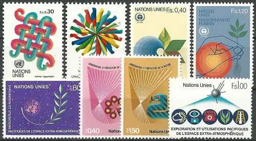 UNO GENF 1982 Mi-Nr. 103-10 kompletter Jahrgang/complete year set ** MNH