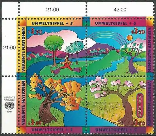 UNO WIEN 1997 Mi-Nr. 226/29 ** MNH