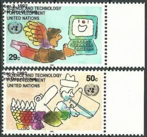 UNO NEW YORK 1992 Mi-Nr. 635/36 o used - aus Abo