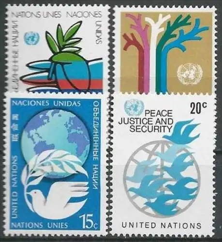 UNO NEW YORK 1979 Mi-Nr. 328/31 ** MNH
