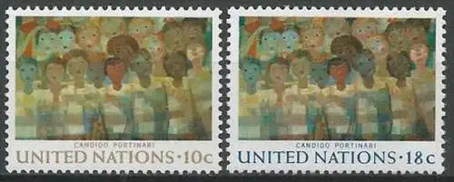 UNO NEW YORK 1974 Mi-Nr. 267/68 ** MNH