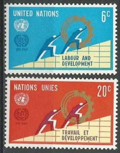 UNO NEW YORK 1969 Mi-Nr. 216/17 ** MNH