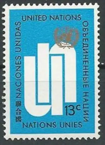 UNO NEW YORK 1969 Mi-Nr. 212 ** MNH