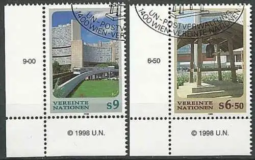 UNO WIEN 1998 Mi-Nr. 246/47 o used - aus Abo