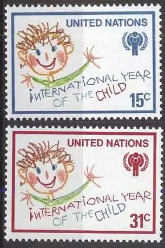 UNO NEW YORK 1979 Mi-Nr. 334/35 ** MNH