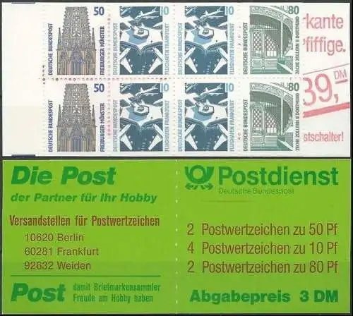 DEUTSCHLAND 1993 Mi-Nr. MH 29 a Markenheft/booklet ** MNH