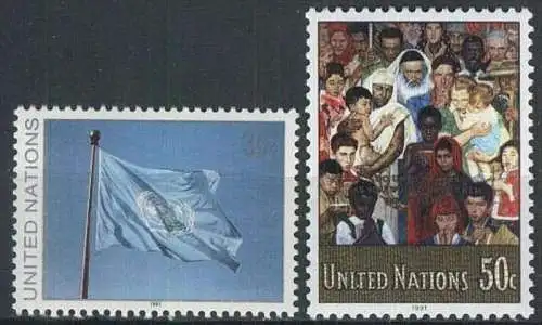 UNO NEW YORK 1991 Mi-Nr. 619/20 ** MNH