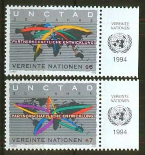 UNO WIEN 1994 Mi-Nr. 176/77 ** MNH