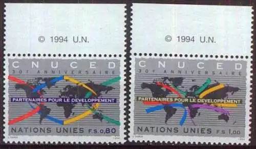 UNO GENF 1994 Mi-Nr. 259/60 ** MNH