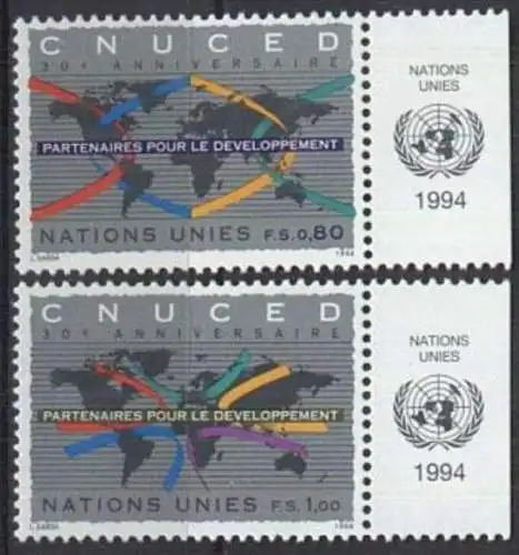 UNO GENF 1994 Mi-Nr. 259/60 ** MNH