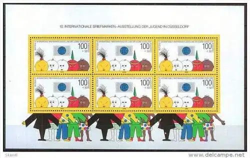 DEUTSCHLAND 1990 Mi-Nr. Block 21 ** MNH