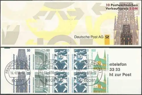 DEUTSCHLAND 1996 Mi-Nr. MH 34 Markenheft/booklet o used - aus Abo