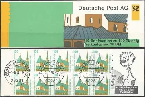 DEUTSCHLAND 1995 Mi-Nr. MH 32 Markenheft/booklet o used - aus Abo