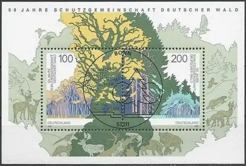 DEUTSCHLAND 1997 Mi-Nr. Block 38 o used - aus Abo