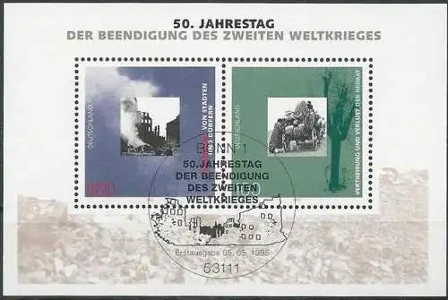 DEUTSCHLAND 1995 Mi-Nr. Block 31 o used - aus Abo