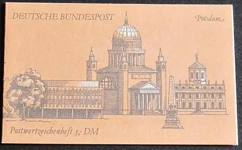 DEUTSCHLAND 1991 Mi-Nr. MH 26 b Markenheft/booklet ** MNH