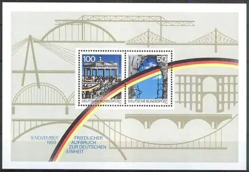 DEUTSCHLAND 1990 Mi-Nr. Block 22 ** MNH