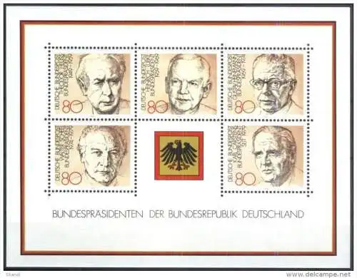 DEUTSCHLAND 1982 Mi-Nr. Block 18 ** MNH