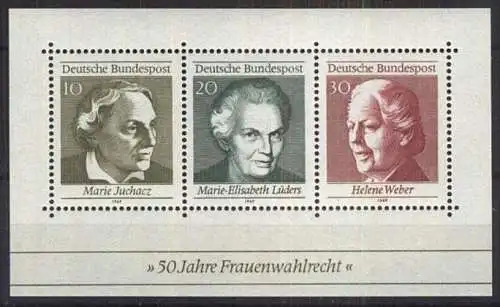 DEUTSCHLAND 1969 Mi-Nr. Block 5 ** MNH