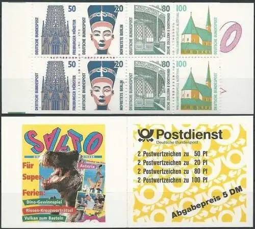 DEUTSCHLAND 1995 Mi-Nr. MH 31 ab Markenheft/booklet ** MNH