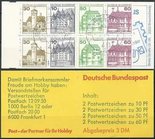 DEUTSCHLAND 1980 Mi-Nr. MH 23 a Markenheft/booklet o used