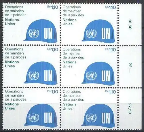 UNO GENF 1980 Mi-Nr. 91 Bogenteil ** MNH