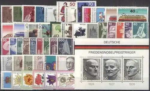 DEUTSCHLAND 1975 Mi-Nr. 826-74 Jahrgang/year set ** MNH