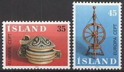 ISLAND 1976 Mi-Nr. 514/15 ** MNH