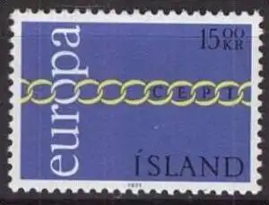 ISLAND 1971 Mi-Nr. 452 ** MNH