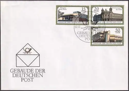 DDR 1988 Mi-Nr. 3145/47 FDC