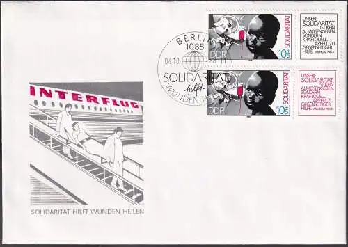 DDR 1988 Mi-Nr. 3202 ab FDC