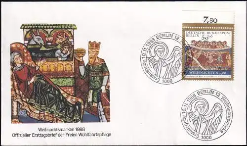 BERLIN 1988 Mi-Nr. 829 FDC