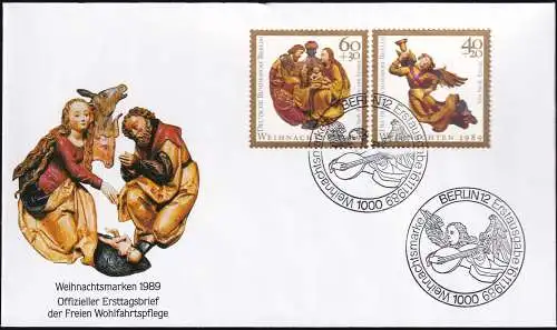 BERLIN 1989 Mi-Nr. 858/59 FDC